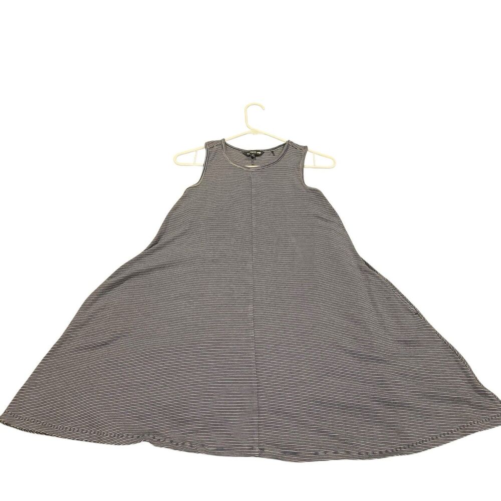 Toad and Co Womens Daisy Rib Sleeveless Striped Midi Dress Pockets S Outdoors
